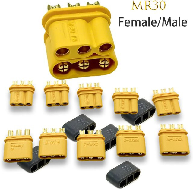 Amass MR30 Upgrade Männlich Weiblich Stecker Adapter für RC Spielzeug 10/30/50 Paare - Bild 1