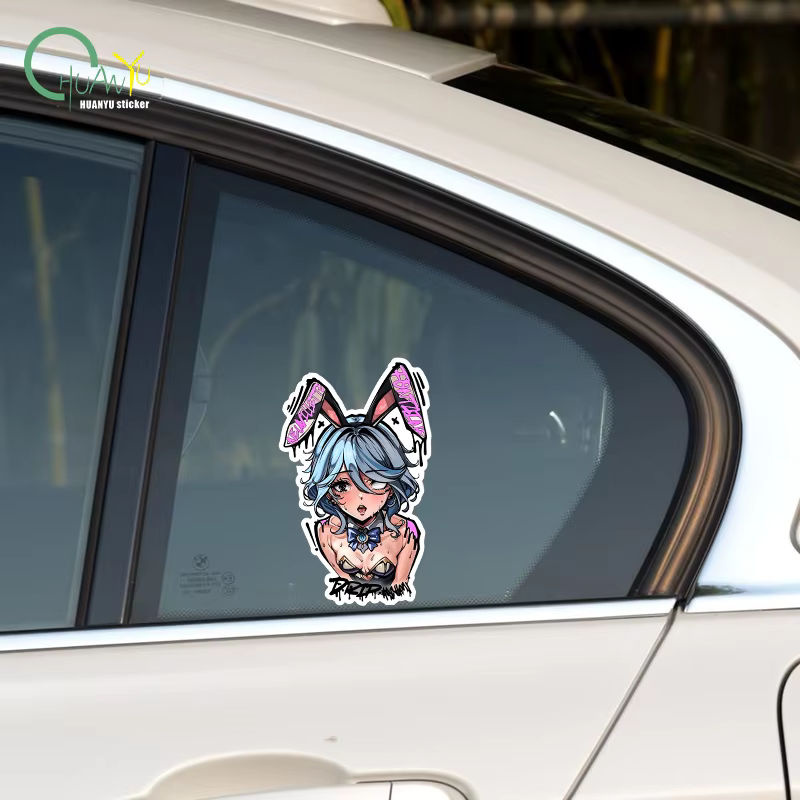 Chibi Genshin Impact Furina Graffiti Wandaufkleber für Laptop und Schlafzimmer, mehrfarbig - Bild 6
