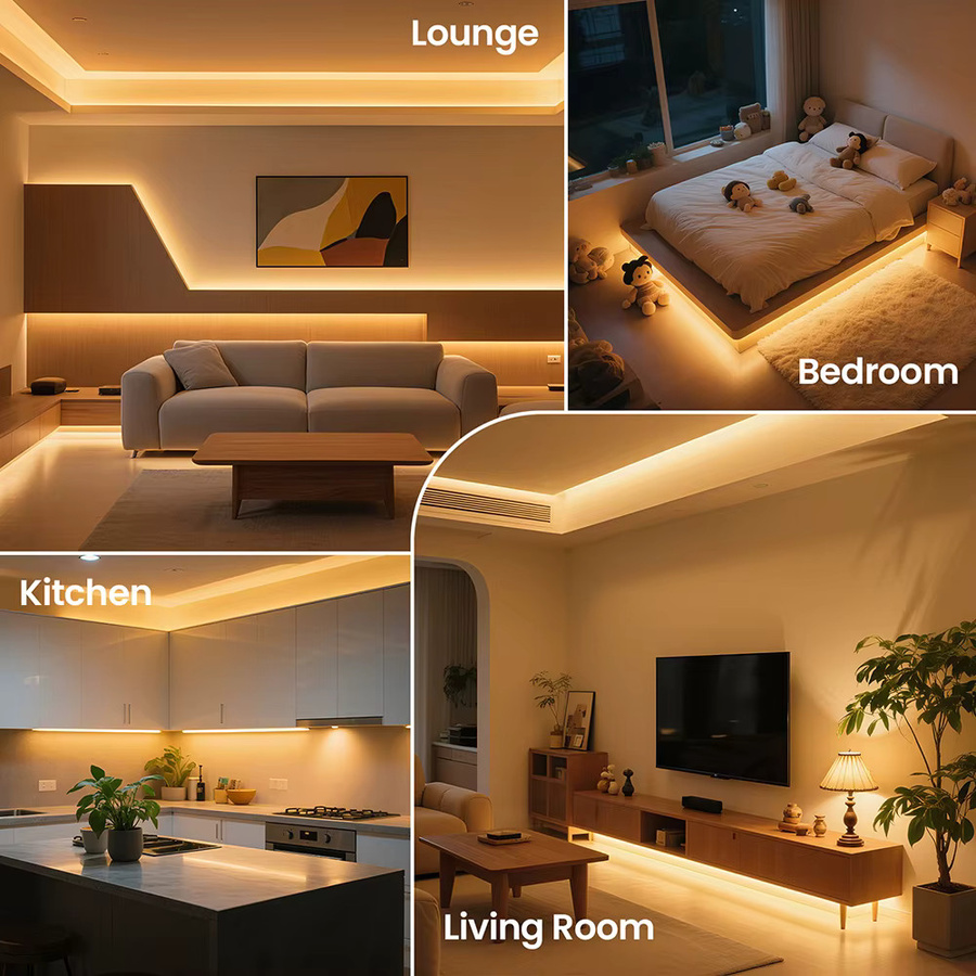 KISUFU COB LED Streifen Licht Weiß mit 240 LEDs/m und Netzteil - Bild 6