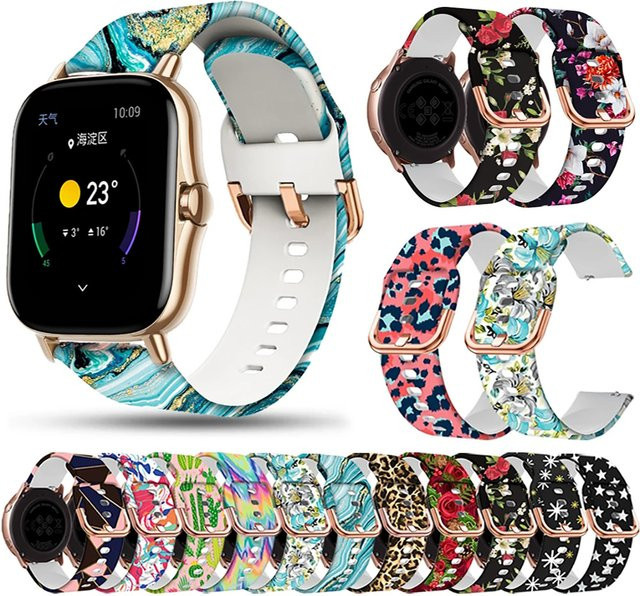 QCTOG Uhrenarmband Silikon, 20 mm, Unisex - Bild 1