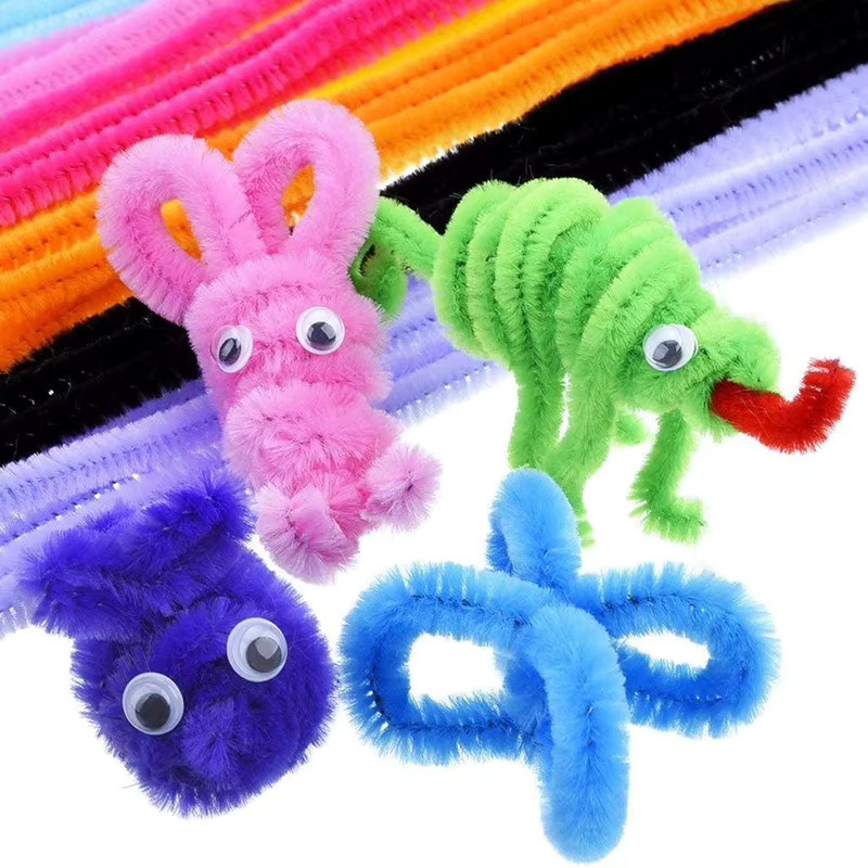 Bunte Chenille-Stiele von TMZ als flauschige Bastelmaterialien und Pfeifenreiniger für deine DIY-Dekorationen, Multicolor - Bild 2