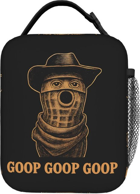 Isolierte Lunchtasche von Fancy Style Studio in Schwarz, auslaufsicherer Thermosack für deine Brotdose - Bild 1