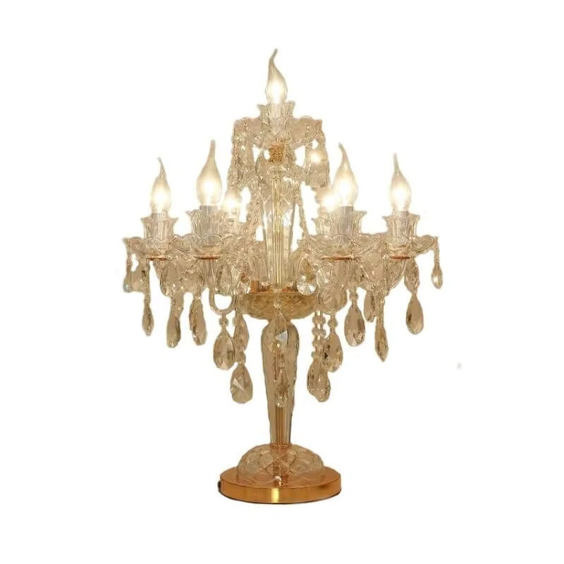 Moderne LED Kristall Tischlampe von AL.HaffaR in Transparent für Schlafzimmer und Wohnzimmer - Bild 2