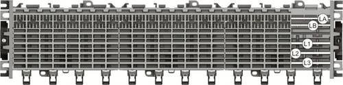 ABB Smissline TP Starterpaket 74 PLE Verteiler grau mit Schienen L1, L2, L3 und Sammelschienen-System - Bild 1