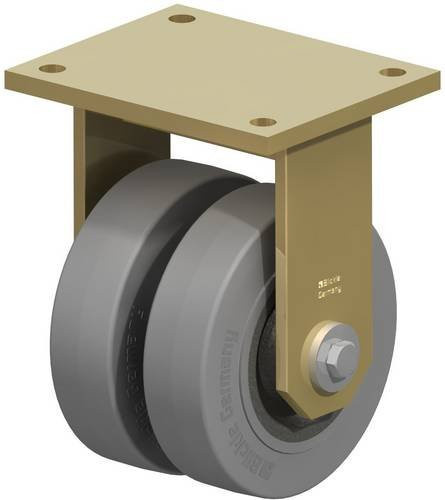 Blickle Doppel-Bockrolle BSD-SE 160K-35-SG in Silber, Rad-Durchmesser: 160 mm, Tragfähigkeit: 900 kg - Bild 1