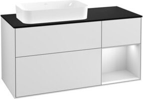 V&B Waschtischunterschrank Finion in Weiß lackiert, Breite: 120 cm, Tiefe: 50,1 cm, Höhe: 50,1 cm - Bild 1