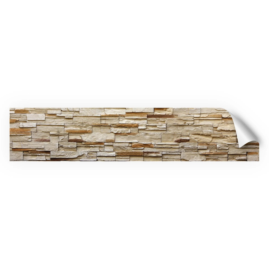 Myspotti Küchenrückwandfolie Rustical Bricks in Beige, B: 280 cm, H: 60 cm - Bild 2