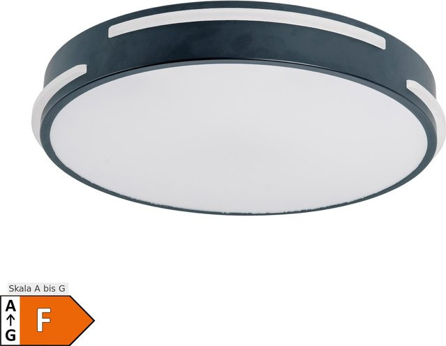 Näve LED Deckenleuchte Ventura, schwarz, B/T/H: 40 x 40 x 6,5 cm - Bild 1