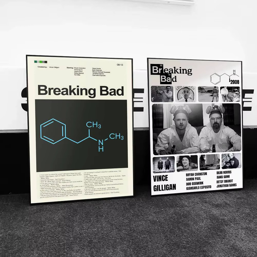 Breaking Bad Klassische Verbrechen TV Poster Druck als Wandkunst für dein Wohnzimmer oder Schlafzimmer in Mehrfarbig - Bild 4