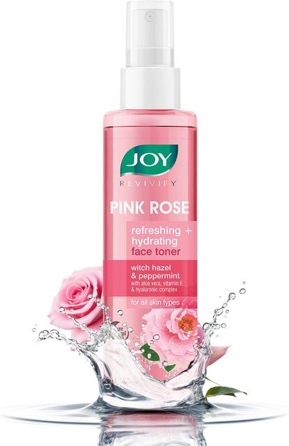 Joy Pink Rosenwasser Toner mit Vitamin E, Hyaluronsäure & Aloe Vera, 150 ml - Bild 1