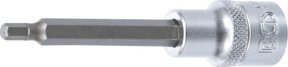BGS Bit-Einsatz 4260 in Silber, Länge: 100 mm, Antrieb Innenvierkant: 12,5 mm (1/2 Zoll), Innensechskant: 5 mm - Bild 1