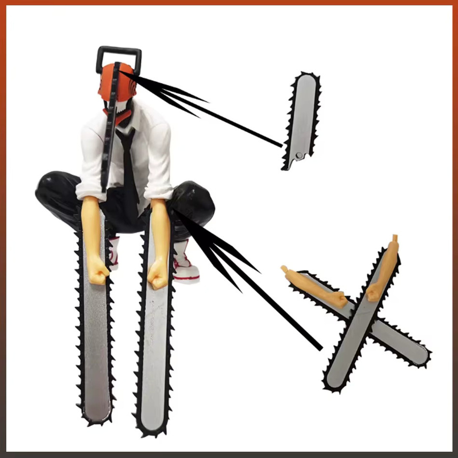 Bandai Chainsaw Man Denji Actionfiguren, 2-teiliges Set, Kunststoff - Bild 2