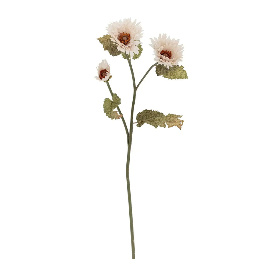 Bloomingville Künstlicher Chrysanthemenzweig in Weiß, Höhe: 96 cm - Bild 1