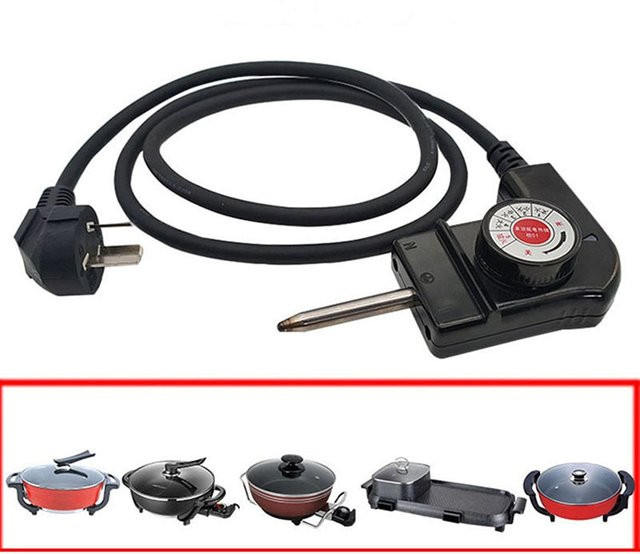 Einstellbares Netz-Kabel mit automatischem Regler für elektrische Backformen und Heizstifte in Schwarz - Bild 1