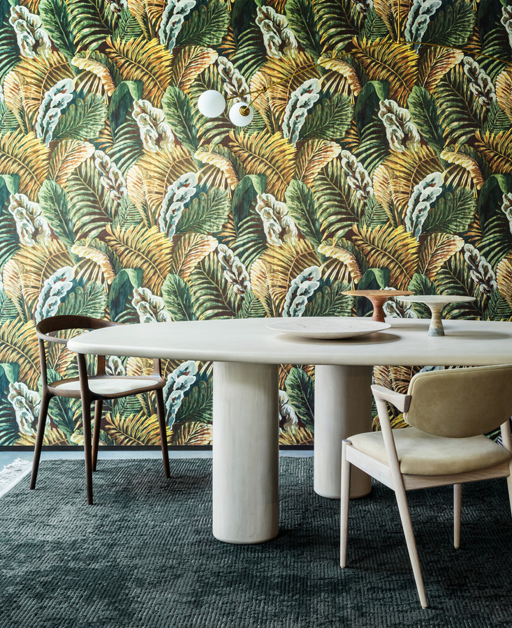 Arte International Essentials Wallpaper Verdure Botanisches Design in Grün und Gold - Bild 1