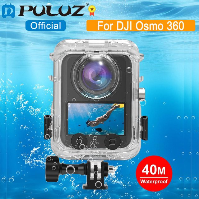 PULUZ Wasserdichtes Unterwasserkamera-Tauchgehäuse für DJI Osmo 360 und DJI Osmo 360 II in Transparent - Bild 1