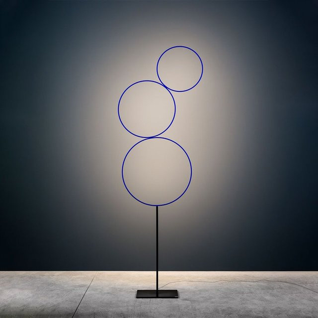 Catellani & Smith Sorry Giotto 3 LED-Stehleuchte in Kupfer und Blau aus Metall - Bild 1