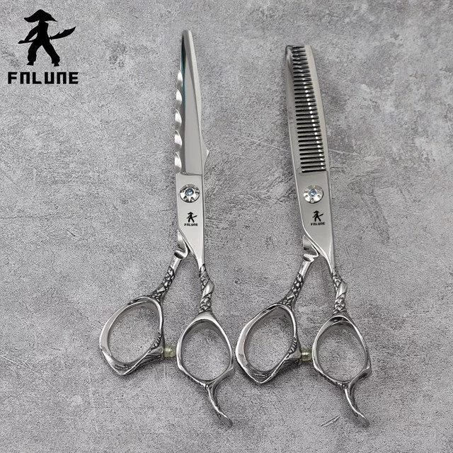 FnLune Effilierschere Friseurschere Set, 6,5 Zoll - Bild 1