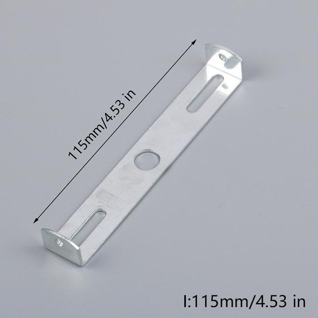 Leisury Deckenersatzhalter für Deckenleuchten aus verzinktem Stahl in Silber und Weiß mit Eisenstange und Festschrauben, Durchmesser: 115 mm - Bild 1
