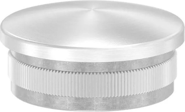 FeNau Einsteckkappe aus Edelstahl V4A in Silber, gewölbt, Durchmesser: 42,4 mm, für Rohre mit 2,0 mm Wandstärke - Bild 1