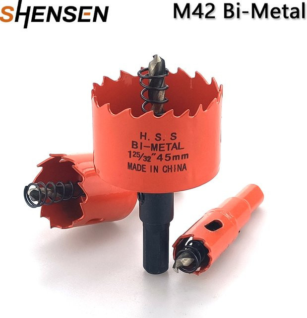 SHENSEN M42 Bi-Metall Lochsäge Mehrzweck-Bohrer für Metall, Eisen, Aluminium, Edelstahl und Holz, Durchmesser: 16 bis 140 mm - Bild 1