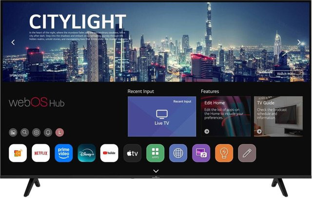 SmartTech LED-TV 65UW02K Smart TV mit 4K UHD Auflösung in Schwarz - Bild 1