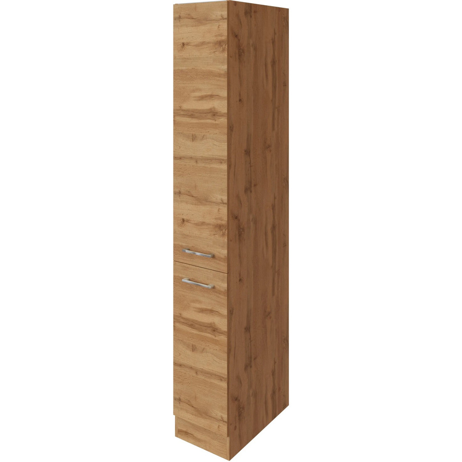 Held Möbel Apothekerschrank Sorrento in Wotaneiche mit 2 Auszügen, B/T/H: 30 x 60 x 200 cm - Bild 2