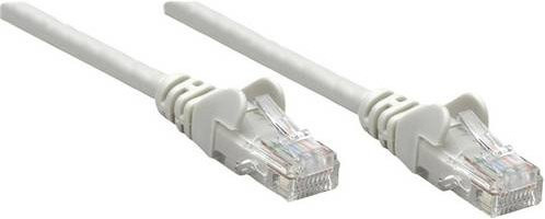 Intellinet RJ45 Patchkabel CAT 6 U/UTP Ethernet LAN Grau, Länge: 0,25 m - Bild 1