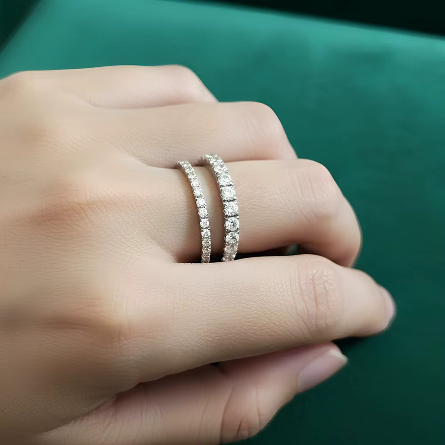 Ring Edelstahl, Zirkonia, Unisex - Bild 4