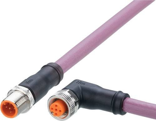 ifm electronic EVC966 Verbindungsleitung mit Stecker gerade und Buchse gewinkelt, 5m, 5-polig - Bild 1