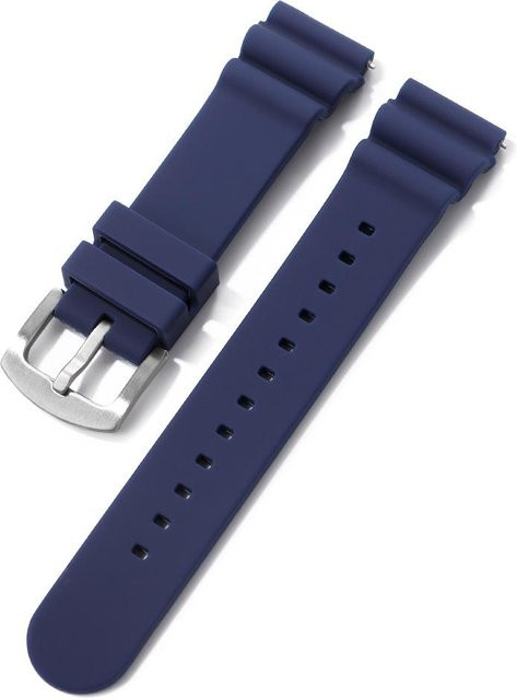 TolTales Uhrenarmband Silikon, Edelstahl, blau, Herren - Bild 1