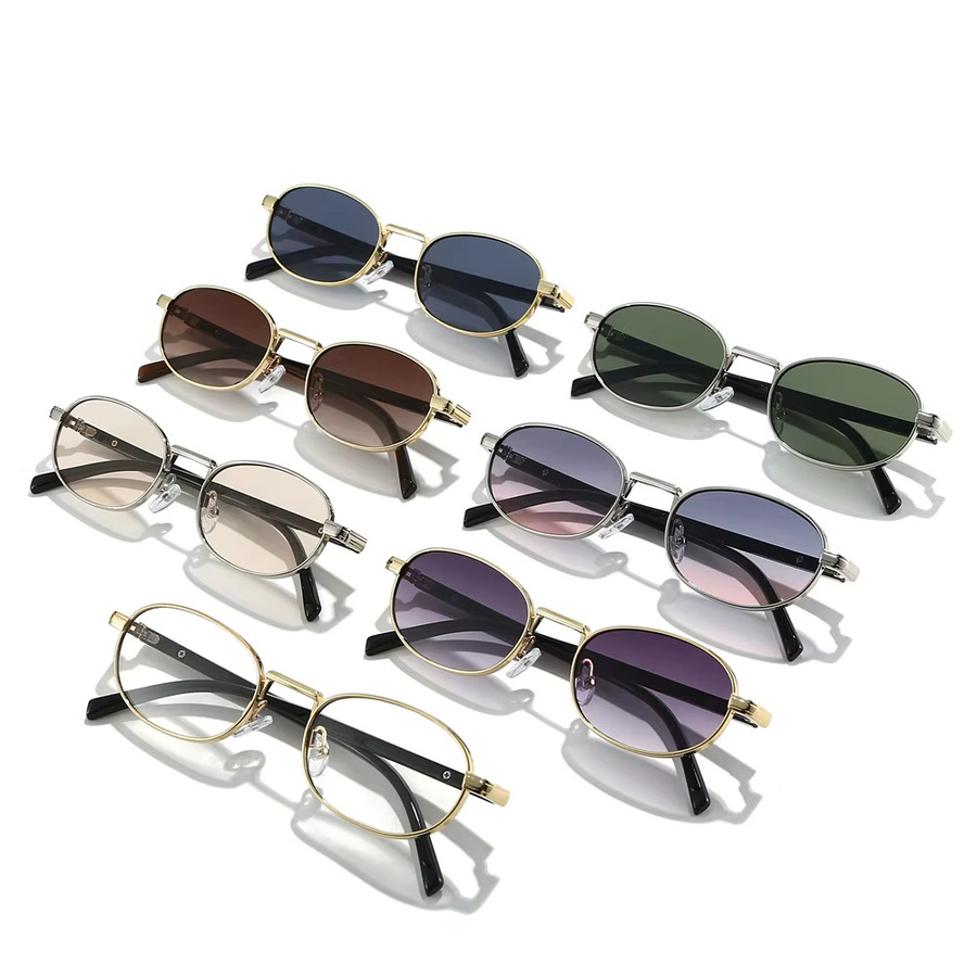 Sonnenbrille Damen, oval, Vollrand, Metall - Bild 2