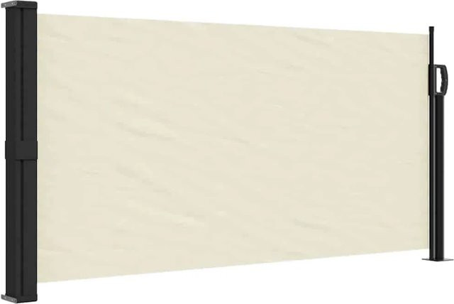 Furnicato Seitenmarkise ausziehbar in Creme mit Polyester und Stahl Aluminium B/H: 300 x 100 cm - Bild 1