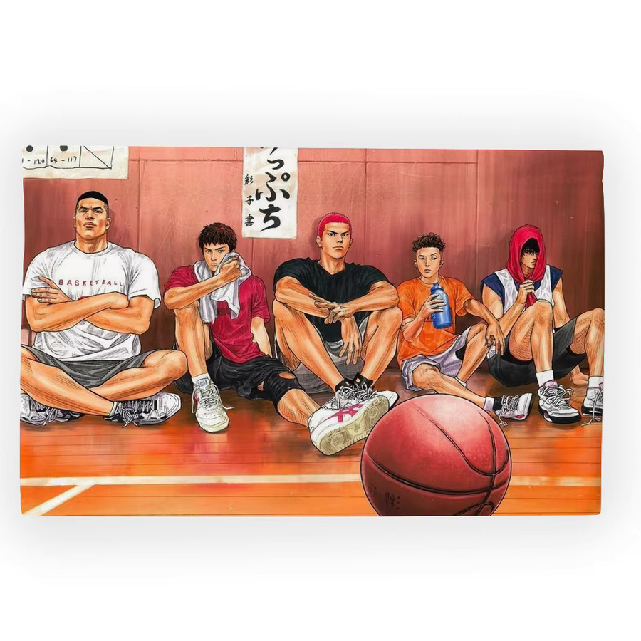 S-SlamS Basketball-Anime-Flagge in Multicolour, rechteckiges Textil-Banner für Innen und Außen, Breite: 60 cm, Höhe: 40 cm - Bild 6