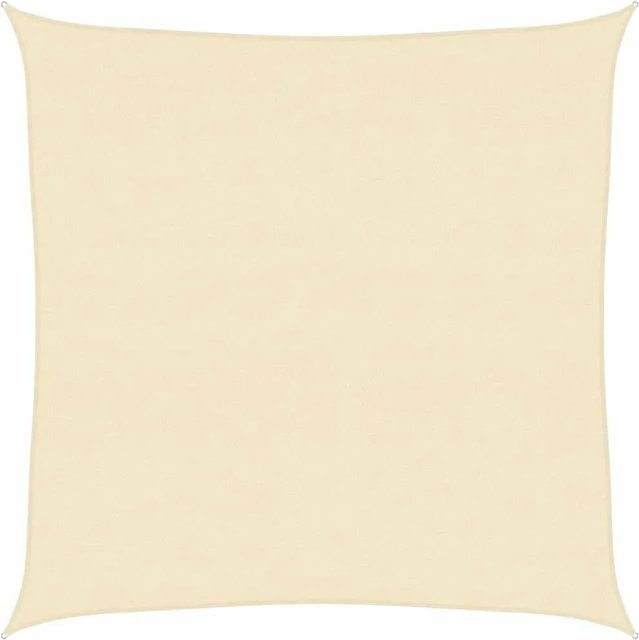 vidaXL Sonnensegel aus HDPE in Creme/Beige, B/B: 4,5 x 4,5 m - Bild 1
