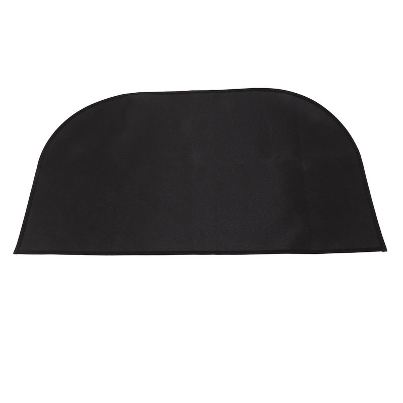Meterk Halbrunder Glasfaser Teppich Feuerfest und Rutschfest, Farbe: Schwarz, B x T: 80 x 50 cm - Bild 5