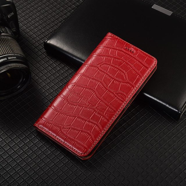 Samsung Klapphülle aus echtem Leder mit Kartenfächern für Galaxy S22 Plus in Rot - Bild 1