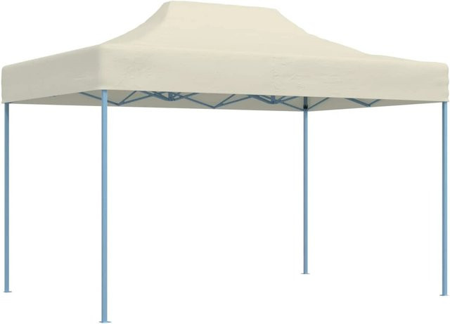 vidaXL Party-Zelt aus Oxford-Stoff und Stahl in Creme, B/T/H: 280 x 410 x 315 cm - Bild 1