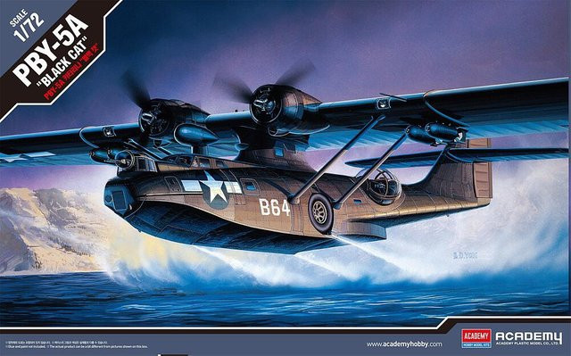 Academy Plastic Model PBY-5 Black Catalina, Fahrzeug, Kunststoff - Bild 1