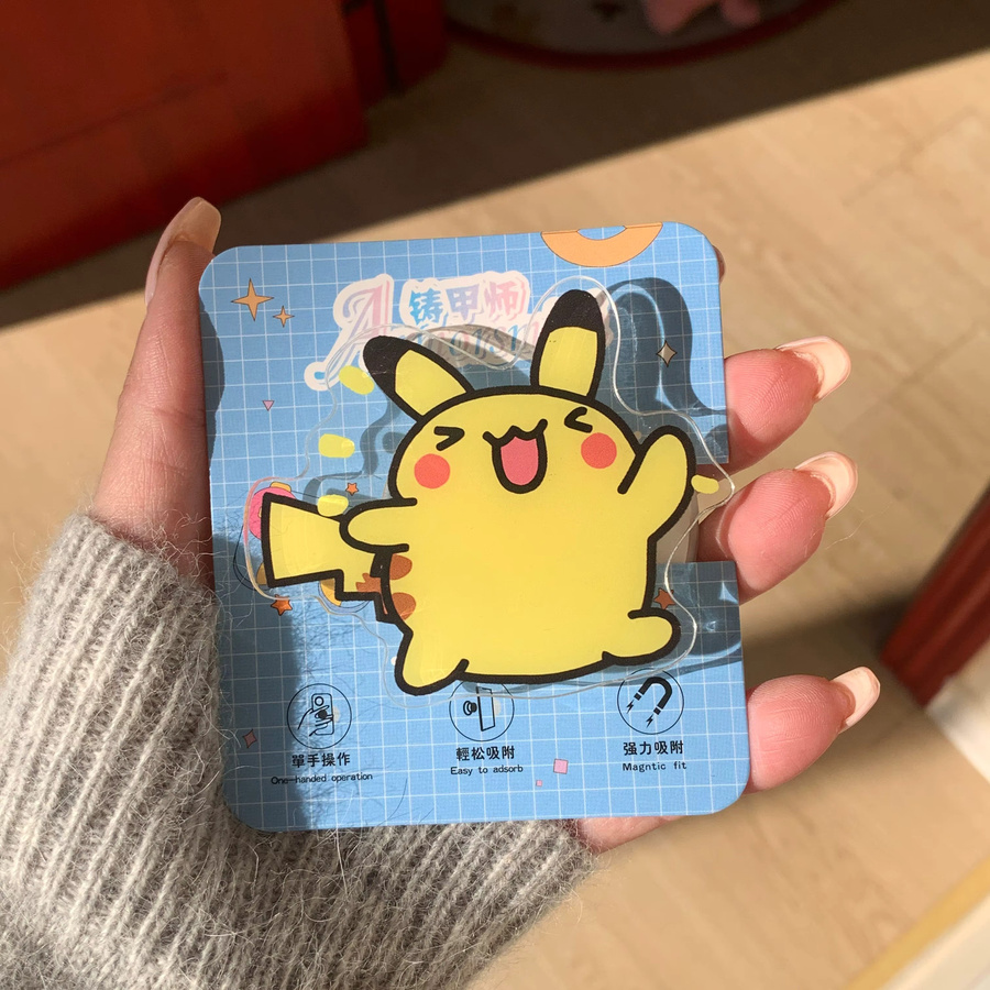 Potdemiel MagSafe Magnetische Handyhalterung mit Pikachu Pokémon Design in Gelb - Bild 2