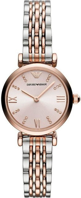 Emporio Armani Armbanduhr, Chronograph, Quarz, Edelstahl, Bicolor, Damen - Bild 1