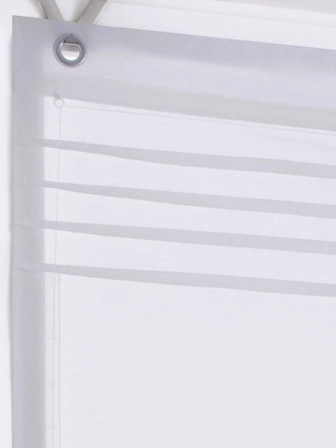 Raffrollo Heine Home in Weiß, semi-transparent, B: 140 cm, H: 45 cm - Bild 1