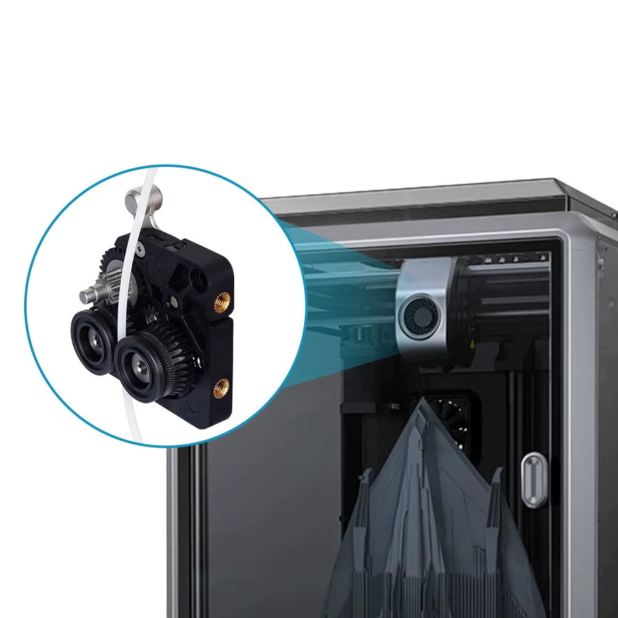 Creality K1C Extruder Gear Ganzmetall-Filament-Antriebsrad in Silber für K1 Max und K1C 3D-Drucker - Bild 3