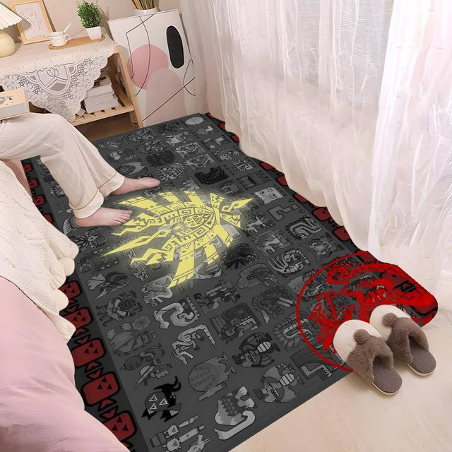 Potdemiel Monster Hunter Fußmatte, rutschfest und waschbar, Mehrfarbig, B x T: 60 x 40 cm - Bild 1