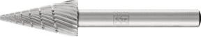 PFERD HSS Frässtift Spitzkegelform Silber Durchmesser: 12 mm, Länge: 25 mm, Schaft-Durchmesser: 6 mm, Z3 universal mittel fein mit Spanbrecher - Bild 1