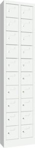 Pavoy Kleinfachschrank Grau mit 20 Fächern und Zylinderschloss, B/T/H: 195,0 x 46,0 x 20,0 cm - Bild 1