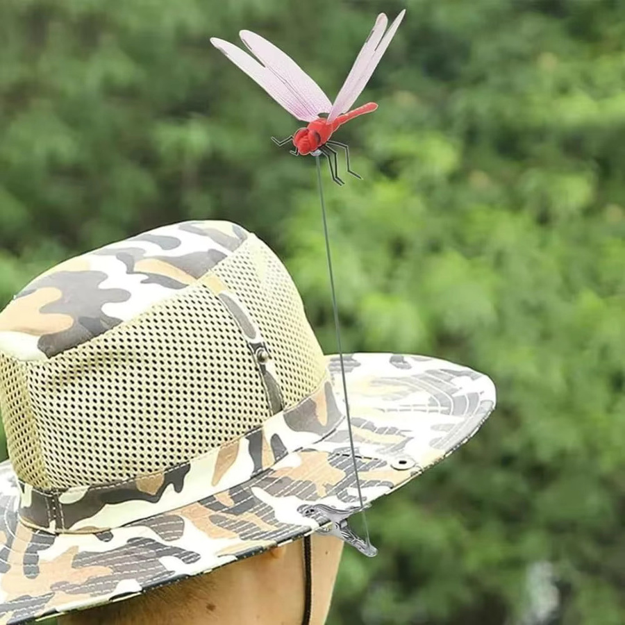 Dekorative Libellen-Clips für Gartenstangen in Gelb und Multicolour zur Terrassendekoration - Bild 4