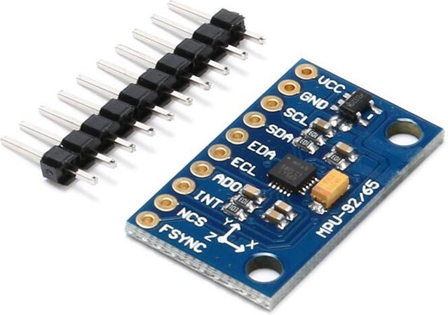 Si Tai&SH GY-6500 MPU-6500 6-Achsen-Gyroskop-Beschleunigungsmesser-Sensormodul in Blau mit I2C und SPI Schnittstellen für Arduino - Bild 1