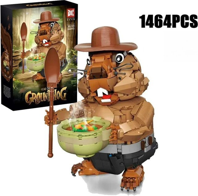 Kreatives Groundhog-Bausteinset, Konstruktionsbausteine, 1.464 Teile - Bild 1