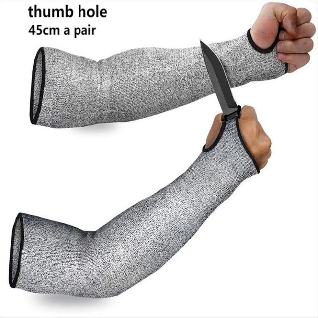 Bestbags Schnittschutz-Armmanschette für Arm- und Handgelenkschutz in Grau - Bild 1